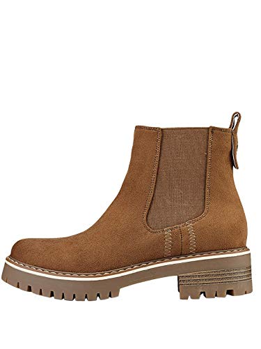Marypaz, Botín Chelsea Suela Track para Mujer Marrón 40 EU