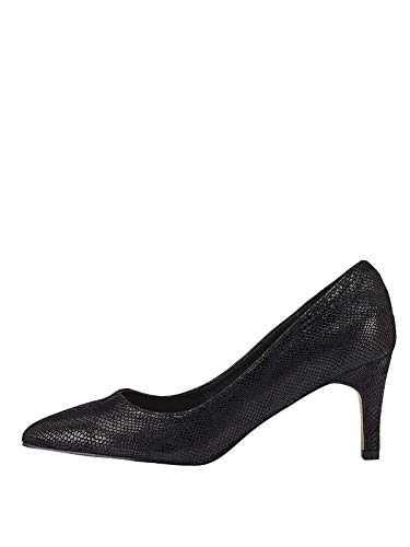 Marypaz, Salón Tacón Fino para Mujer Negro 38 EU