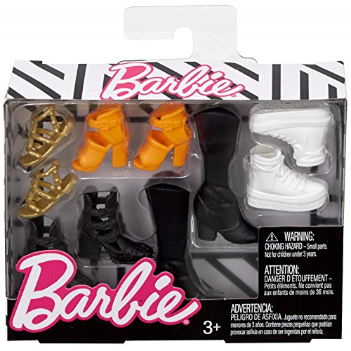 Mattel - Barbie - Accesorios de moda - FCR92 -Colección de zapatos Original & Petite Doll, color/modelo surtido