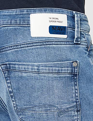 Mavi Yves Vaqueros Skinny, Azul (Mid Brushed Ultra Move 28700), W30/L34 (Talla del Fabricante: 30/34) para Hombre