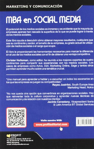 MBA en social media: Desarrollo y aplicación de estrategias para utilizar los medios sociales con ventaja
