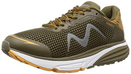 MBT Colorado X M Army Green/Orange, Zapatillas de Atletismo Hombre, Verde Militar/Naranja, 42.5 EU
