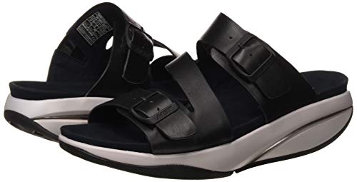 MBT Kace W, Sandalias con Punta Abierta Mujer, Negro (Black Metallic 1301n), 38 EU