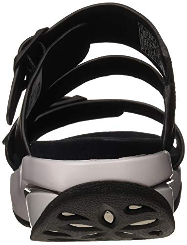 MBT Kace W, Sandalias con Punta Abierta Mujer, Negro (Black Metallic 1301n), 38 EU