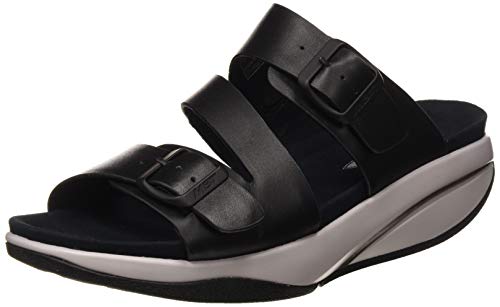 MBT Kace W, Sandalias con Punta Abierta Mujer, Negro (Black Metallic 1301n), 38 EU