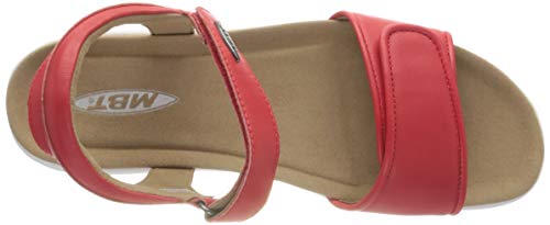 MBT Malia W, Sandalias con Punta Abierta Mujer, Rojo (Red 06i), 37 EU