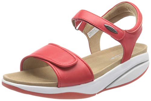 MBT Malia W, Sandalias con Punta Abierta Mujer, Rojo (Red 06i), 37 EU