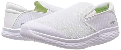 MBT Modena - Zapato para caminar con base de balancín para hombre, color blanco, talla 10