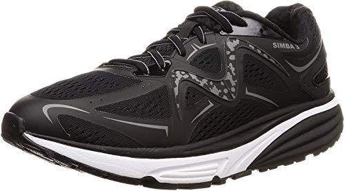 MBT Simba 3 zapatos para caminar con parte inferior basculante para hombre, Negro (Negro), 47 EU