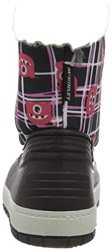 McKINLEY Loupi II, Botas para Nieve Unisex Niños, Negro/Rosa Oscuro, 24 EU