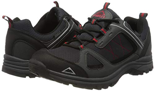 McKINLEY Multifunktionsschuh Maine, Zapatos de Low Rise Senderismo Hombre, Negro (Schwarz/Anthrazit/Rot 000), 42 EU