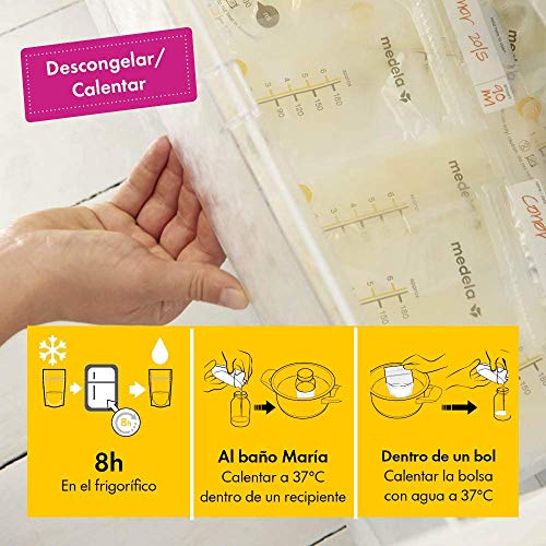 Medela - Bolsas de almacenamiento para conservar y congelar leche materna Medela, 50 unidades, 180 ml