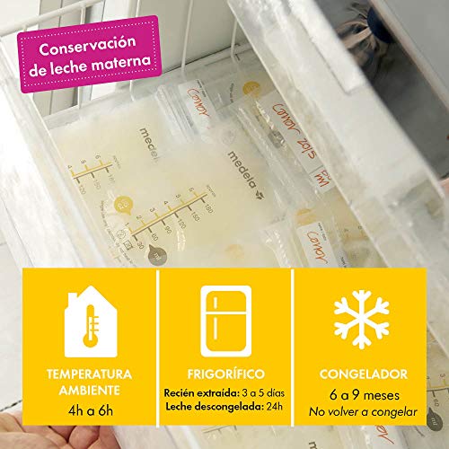 Medela - Bolsas de almacenamiento para conservar y congelar leche materna Medela, 50 unidades, 180 ml
