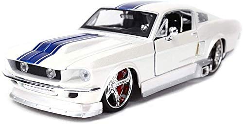 MEETGG Coche modelo coche 1:24 Ford Mustang GT simulación aleación de fundición a presión adornos de juguete deportes colección de coches joyería 19.5x9x5.6CM