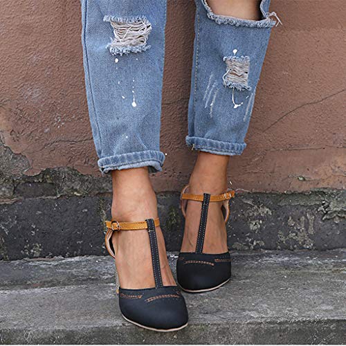 Memefood-Zapato Mujer Sandalias de moda M para white1 10