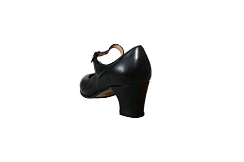 Menkes S.A Zapato Flamenco Modelo Debutante Piel con Clavos para Mujer Talla 40 Negro