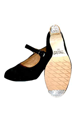 Menkes S.A Zapato Flamenco Modelo Debutante Piel con Clavos para Niña Talla 35 Negro