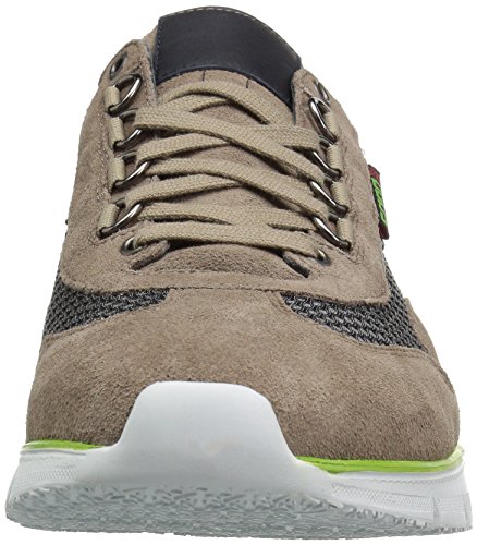 Mephisto SANO Erik Air - Tenis para caminar para hombre, gris (Gris cálido/azul gamuza; polo marino/aire blanco), 40 EU