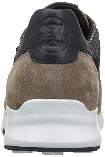 Mephisto SANO Erik Air - Tenis para caminar para hombre, gris (Gris cálido/azul gamuza; polo marino/aire blanco), 40 EU