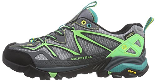 Merrell CAPRA SPORT GTX Zapatillas de Senderismo para Mujer, Negro (Wild Dove), 42 EU