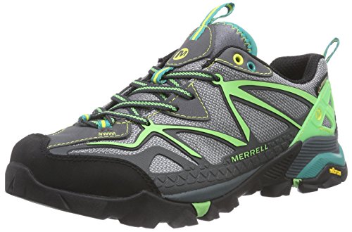 Merrell CAPRA SPORT GTX Zapatillas de Senderismo para Mujer, Negro (Wild Dove), 42 EU