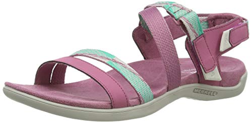 Merrell District Mendi Backstrap, Sandalias de Talón Abierto para Mujer, Rosa Erica, 37 EU
