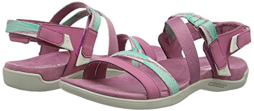 Merrell District Mendi Backstrap, Sandalias de Talón Abierto para Mujer, Rosa Erica, 37 EU