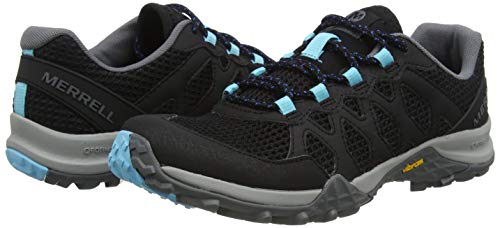 Merrell Siren 3 Aerosport, Zapatillas Impermeables para Mujer, Negro (Black), 36 EU