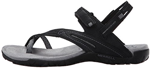 Merrell Terran Convert Ii Sandalias Deportivas para Mujer, Negro, 40 EU