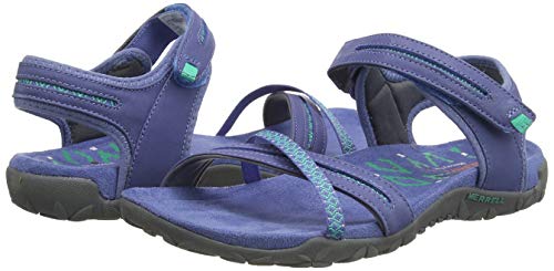Merrell Terran Cross II, Sandalia con Pulsera para Mujer, Azul, 36 EU