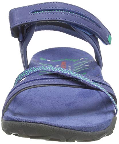 Merrell Terran Cross II, Sandalia con Pulsera para Mujer, Azul, 36 EU