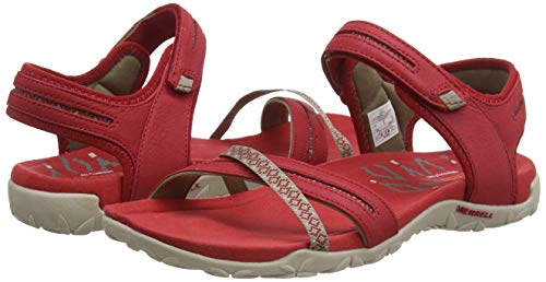 Merrell Terran Cross II, Sandalia con Pulsera para Mujer, Dorado (Gold), 39 EU