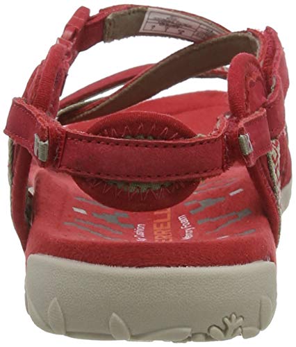 Merrell Terran Lattice Ii, Sandalia con Pulsera para Mujer, Rojo (Chilli Chilli), 38 EU