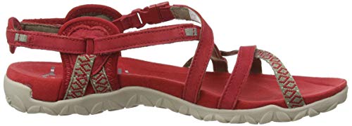 Merrell Terran Lattice Ii, Sandalia con Pulsera para Mujer, Rojo (Chilli Chilli), 38 EU