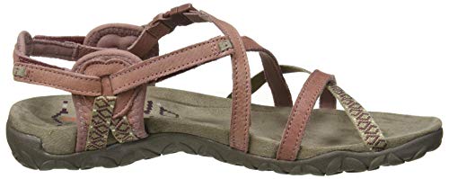 Merrell Terran Lattice II, Sandalias Deportivas Mujer, Rojo (Burlwood), 39 EU