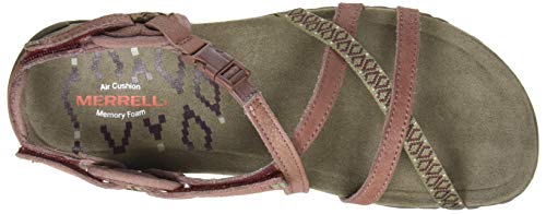 Merrell Terran Lattice II, Sandalias Deportivas Mujer, Rojo (Burlwood), 39 EU