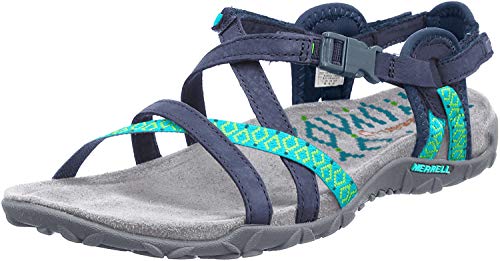 Merrell Terran Lattice Ii Tira de tobillo para Mujer, Azul (NAVY), 36 EU