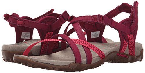 Merrell Terran Lattice Ii Tira de tobillo para Mujer, Morado (FUCHSIA), 38 EU