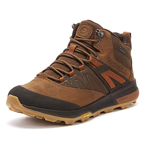 MERRELL Zion Mid GTX, Botas Tiempo Libre y Sportwear Hombre, Toffee (Marrón), 43.5 EU