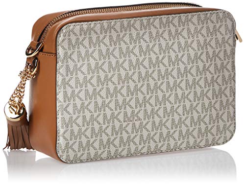 Michael Kors Crossbody, Bolso Bandolera para Mujer, Blanco (Vanilla), 15x10x5 centimeters (W x H x L)