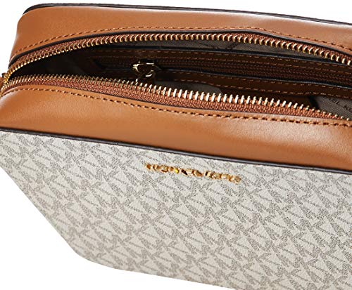 Michael Kors Crossbody, Bolso Bandolera para Mujer, Blanco (Vanilla), 15x10x5 centimeters (W x H x L)