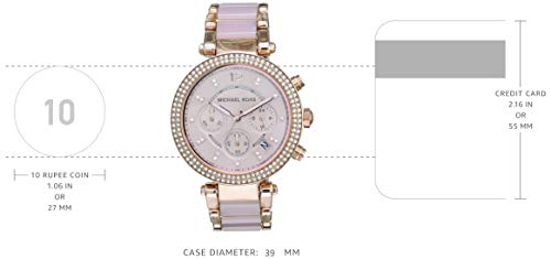 Michael Kors Reloj Cronógrafo para Mujer de Cuarzo con Correa en Acero Inoxidable MK5896