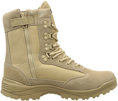 Mil-Tec Tactical Side Zip Botas Khaki tamaño 10 UK / 11 US