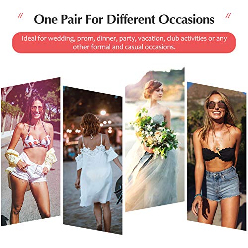 MIMEIMIAI Pezoneras Adhesivas, Push Up Breast Lift Sujetadores Adhesivos Invisibles Reutilizable Pezón Levantamiento Cubierta (2 Pares, A/B Cup)