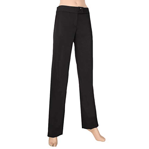 MISEMIYA - PANTALÓN Camarera Barista COCTELERA PANTALÓN Chino Ref-837-44, Negro