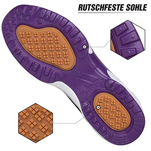 Mishansha Air Zapatillas de Running Mujer Respirable Zapatos de Deportes Femenino Ligeros Calzado Casual Caminar Sneakers Morado, Gr.39 EU