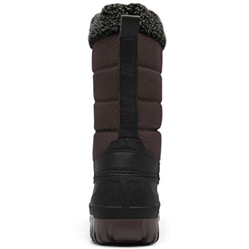 Mishansha Botas para Nieve Impermeables Mujer Botas Forradas de piel Après Ski Zapatos Calentar Botas Inviernos Protección Contra el Frío, Marrón 36