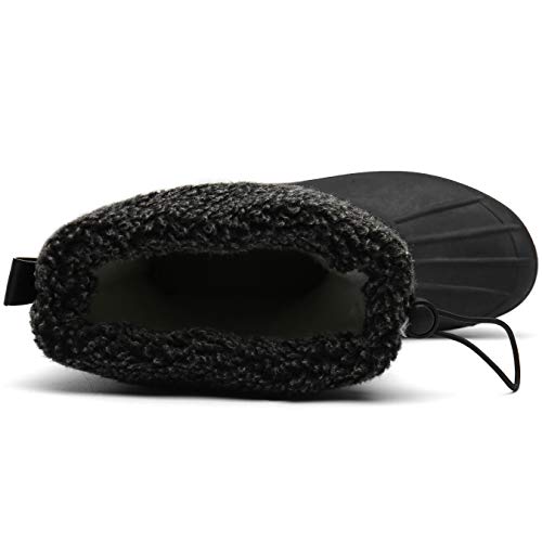 Mishansha Botas para Nieve Impermeables Mujer Botas Forradas de Piel Après Ski Zapatos Calentar Botas Inviernos Protección contra el Frío, Negro 36