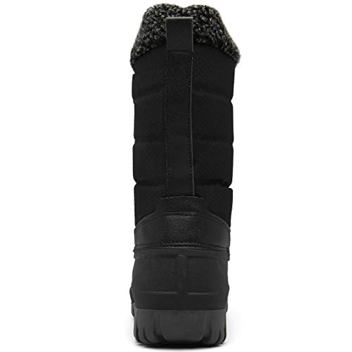Mishansha Botas para Nieve Impermeables Mujer Botas Forradas de Piel Après Ski Zapatos Calentar Botas Inviernos Protección contra el Frío, Negro 36