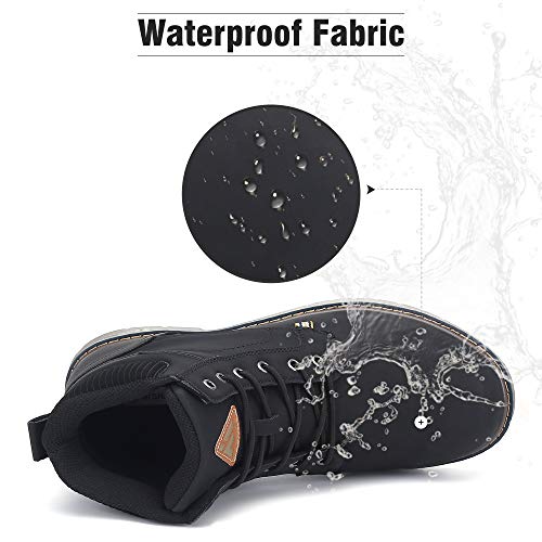 Mishansha Clásicas Botas Hombre Moto Impermeable Trekking Zapatos Negro 39